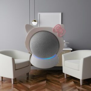 Base de Alexa Echo Dot 4 y 5ta generación Hello Kitty