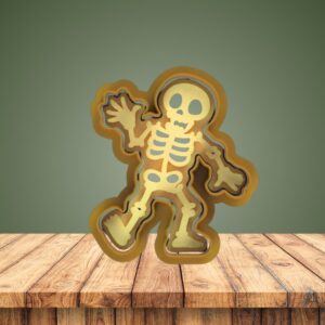 Molde de Galletas Halloween Esqueleto.