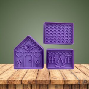 Molde de Galletas Casita de Navidad.