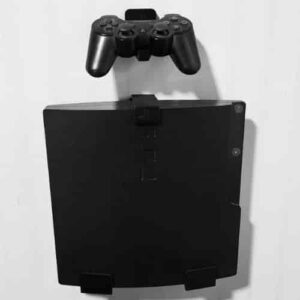 Soporte de pared para PS3 SLIM y 2 soportes para 2 controles.