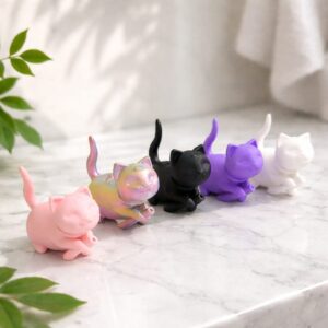 Porta incienso con forma de gatito.